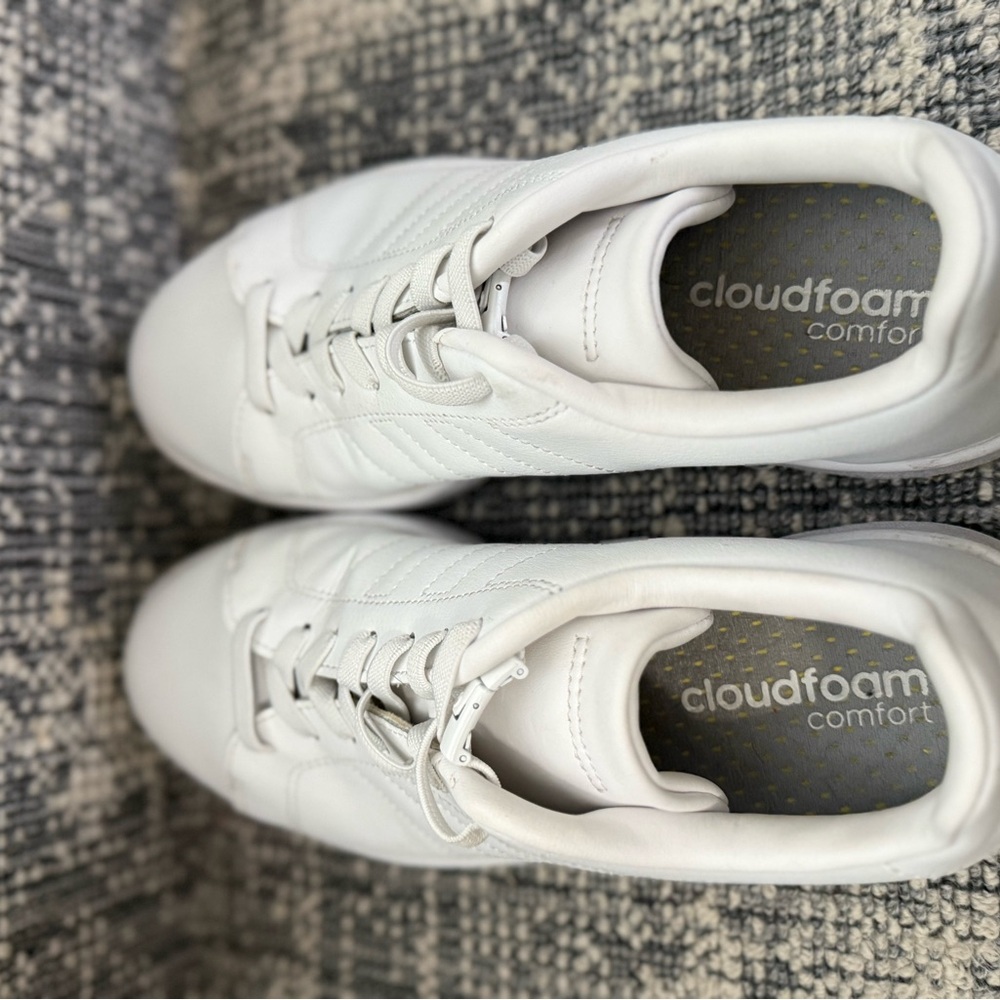 Adidas White Shoes with Light Blue Details - Picture 4 of 6